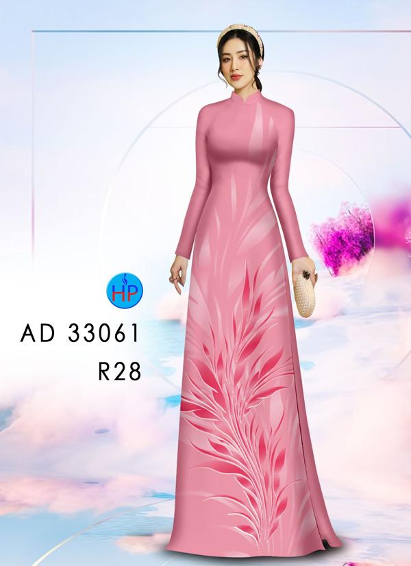 Vải Áo Dài Hoa In 3D AD 33061 12